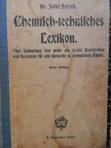 Chemisch technisches lexikon - chemisch-technisches,